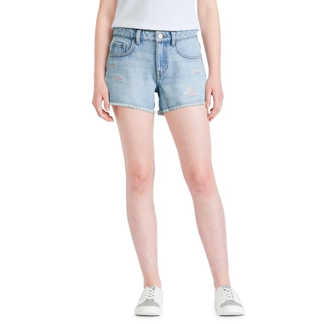 George Girls' Distressed Denim Short