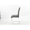 thumbnail image 3 of Chaises de salle à manger Aerys Max en PU gris (ensemble de 4), 3 of 3