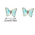 thumbnail image 1 of PVCS Ladies Fashion Creative Multicolor Diamond Butterfly Stud Earrings, 1 of 3