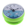 thumbnail image 2 of jifeng Bathroom Silicone Wall Suction Clock Waterproof Time Display Colorful Green A-Green, 2 of 7