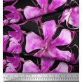 thumbnail image 3 of Soimoi Purple Velvet Fabric Floral Decor Fabric Printed BTY 58 Inch Wide, 3 of 3