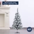thumbnail image 3 of E Flocked Artificial Christmas Tree Style E, Snowy Frosted Tips For Holiday Home Decor, Festive Indoor Tree For Living Room, Office, Party Decoration, 3 of 3