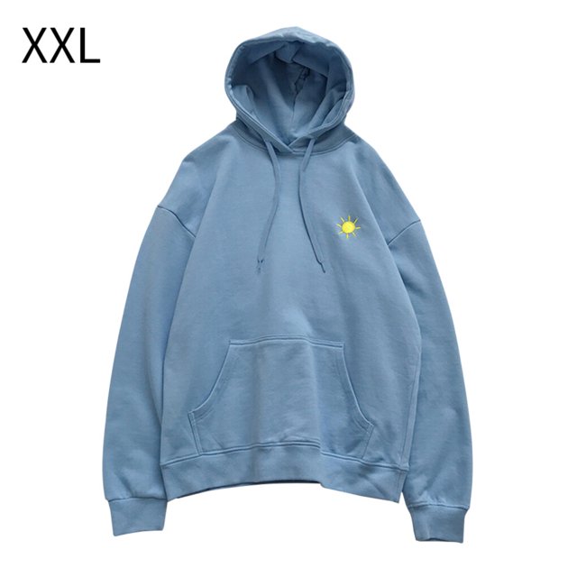 serony Spring Sweat à Capuche Imprimé Hommes Femmes Pull à Capuche Manteau Couple Top, Bleu, XXL