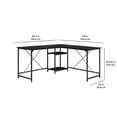 thumbnail image 3 of Mainstays Two-Way Convertible Desk with Lower Storage Shelf, Teens and Adults, 3 of 6