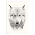 thumbnail image 1 of Wolf - Trees Wall Poster, 22.375" x 34", 1 of 4