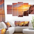 thumbnail image 1 of Bass Harbor Head Lighthouse Panorama - Modern Seascape Canvas Artwork, 1 of 3