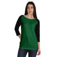 thumbnail image 1 of Inkmeso Womens Color Block Raglan Quarter Sleeve TShirt Baseball Tee Casual Sports Jersey Top, 1 of 8