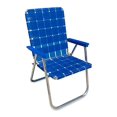 thumbnail image 1 of Lawn Chair USA Aluminum Webbed Chair (Classic, Blue Wave with Blue Arms), 1 of 5