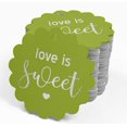 thumbnail image 4 of Inkdotpot 100 Pack Real Silver Foil Paper Tags Love Is Sweet Wedding Favor Hang Tags, 4 of 6