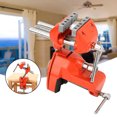 thumbnail image 3 of Aluminum Clamp Vise, Orange Jaw Width Tool with Non Slip Rubber Gaskets for Woodwork, Metal Processing, 3 of 8