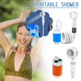 thumbnail image 3 of Douche de Camping Portable avec Pompe USB Rechargeable, Douche de Camp Extérieure, Pompe de Douche Électrique Rechargeable pour la Randonnée, le Lavage de Voiture, le Bain d'Animaux, 3 of 8
