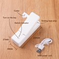 thumbnail image 3 of Portable Heat Sealer Rechargeable Food Snack Storage Bag Sealing (White), 3 of 9