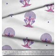 thumbnail image 2 of Soimoi Georgette Viscose Fabric Tree Block Print Sewing Fabric Yard 42 Inch Wide, 2 of 3
