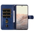 thumbnail image 3 of Case for Google Pixel 6 PRO 5G Zipper Pocket Wallet Leather Case Magnetic Closure Flip Cover - Blue, 3 of 5