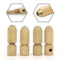 thumbnail image 3 of 2.0mm Shaft Hole Brass Motor Shaft Clamp Small Collet Adapter Fixture DrillChuck, 3 of 5