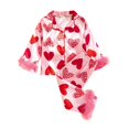 thumbnail image 1 of AJIWYH Pyjamas Taille 6 pour Filles, Ensemble de Pyjamas Confort Décontracté Imprimé Doux pour la Saint-Valentin Rouge pour 4-5 Ans, 1 of 8