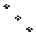 thumbnail image 4 of Baohd 50pack/lot Multi-color Fabric For Wide Application In Weddings And Parties Hats Fiber Realistic Appearance Soft Texture Black 4.5cm 3Set, 4 of 6