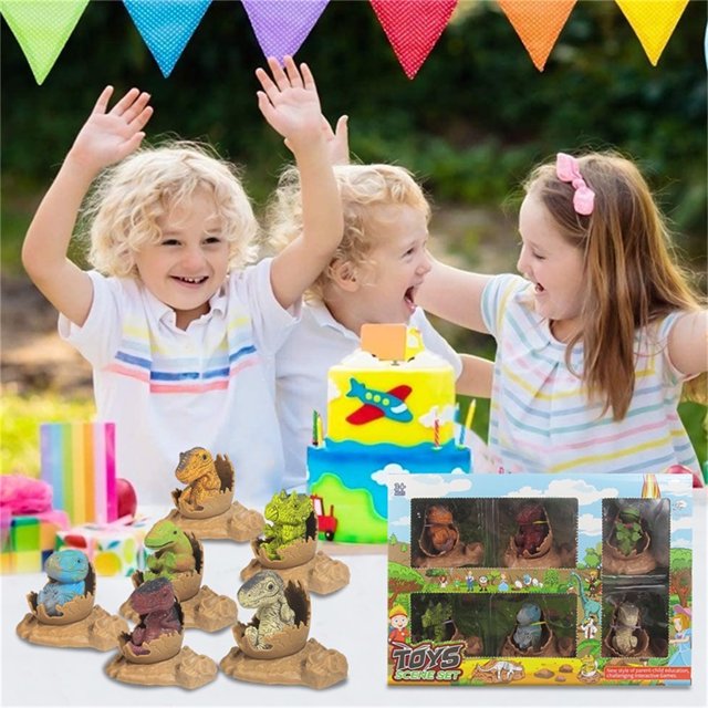 Simulation Dinosaur Toy Cub Model Hatching Dinosaur Set Children's Holiday Gift