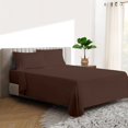 thumbnail image 1 of 600 TC Egyptian Cotton RV King Bed Sheet Set Include's - 18" inch Deep Fitted Sheet | 1 Flat Sheet | 2 Pillowcases | Chocolate Solid, 1 of 7
