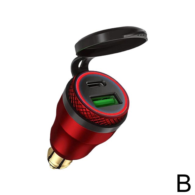 For BMW Ducati Motorcycle QC3.0 USB PD Charger Hella DIN Plug-Socket A W6N8