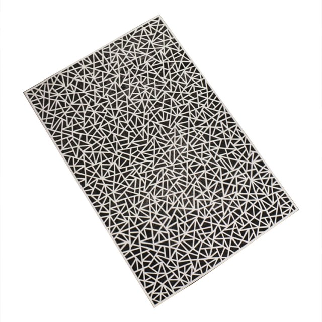 Gkeoshab Placemat Rectangular Flower PVC Placemat Home Daily Table Decoration PVC Hot Gold Placemat Triangle Home & Garden
