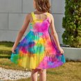 thumbnail image 5 of RXIRUCGD 2025 Vêtements d'Été pour Enfants 2-12 Ans Robe Décontractée Sans Manches à Ourlet Boutonné avec Poches Col Rond, 5 of 5
