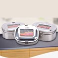thumbnail image 4 of Abbracc Boîte à Lunch en Acier Inoxydable Conteneur Alimentaire Double Couche m, 4 of 9