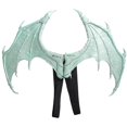thumbnail image 3 of Halloween Dragon Wing Devil Costume for Girls Boys Teens Decor Props Comic Light Green, 3 of 3