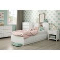 thumbnail image 1 of South Shore Little Smileys Twin Mates Bed with 3 Drawers, in Pure White, 1 of 8