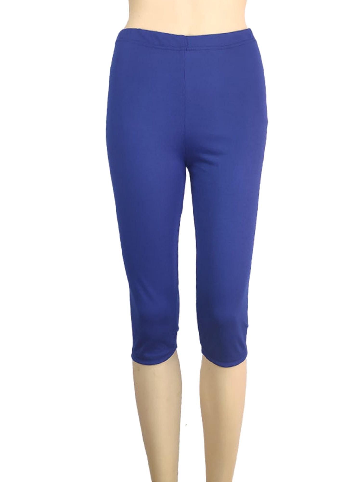 Innerwin Bottoms Solid Color Ladies Loungewear Summer Skinny Lounge Pants Royal Blue S