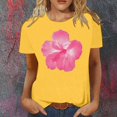 thumbnail image 2 of LUOGENLI T-shirts pour Femme pour Femmes Mode Décontractée T-shirts Imprimés Col Rond Manches Courtes T-Shirt Hauts Tunique Blouse T-shirts pour Femmes T-shirts Graphiques Fête de la Saint-Patrick Jaune TTG, 2 of 4