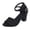 Black, variant on LOVZFMLL Women's Chunky Block Heels Classic Elegant Ladies Ankle Strap Open Toe Pump Sandals Wedding Party Dating Dress Shoes Black 8.5