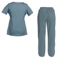 thumbnail image 2 of Women's Scrubs Set Scrub Top and Pants Scrubs Set, 2 of 3