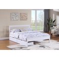 thumbnail image 1 of White Elegance Wood Bed with Storage Drawers - Double, 1 of 1