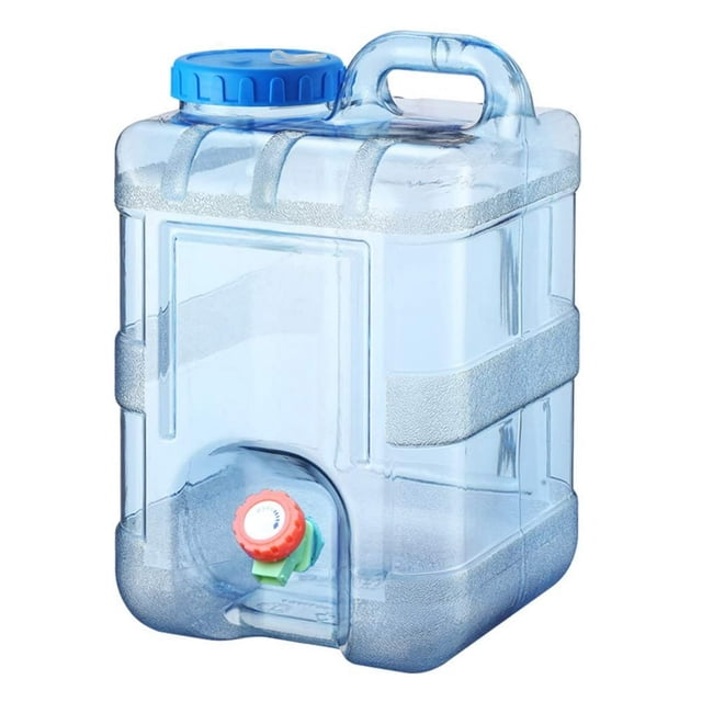 HLONK 5-22L Water Container with Faucet Portable Plastic Bucket with Faucet Easy to Clean BPA Free Drinking Water Holder Suitable for Outdoor Camping Party RV School Hospital Emer