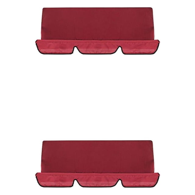 relayinert Made With Polyester Sturdy And Waterproof Swings Cushion Covers For Outdoor wine red 2Set