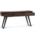thumbnail image 3 of Allora Table Console Contemporaine en Brun Charbon Vieilli, 3 of 5