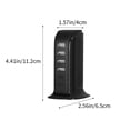 thumbnail image 2 of Multi USB Port Charger 30W Fast Charging Desktop Stand with 4 USB A Ports and 2 Type-C Ports 5V 4A Output, 2 of 6