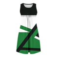 thumbnail image 5 of Ovzne Robes pour Femmes Robe Femme Imprimée avec Poches Chemises de Nuit Sans Manches Vêtements de Nuit devant Plissé Nuisette Col Rond Robe de Nuit Robe d'Été Imprimée Liquidation, 5 of 5