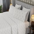 thumbnail image 5 of Color sense Twin XL Dotted Tear Drop Brushed Cool & Crisp Cotton Blend Percale 3-Piece Bedsheet Set, 5 of 5