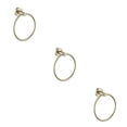 thumbnail image 2 of jesticaly Towel Ring Practical Fixing Rings Hanging Rack Exquisite Towels Hangers for Wall Hanger Stand for Home Bathroom Kitchen Use Golden 3Set, 2 of 6