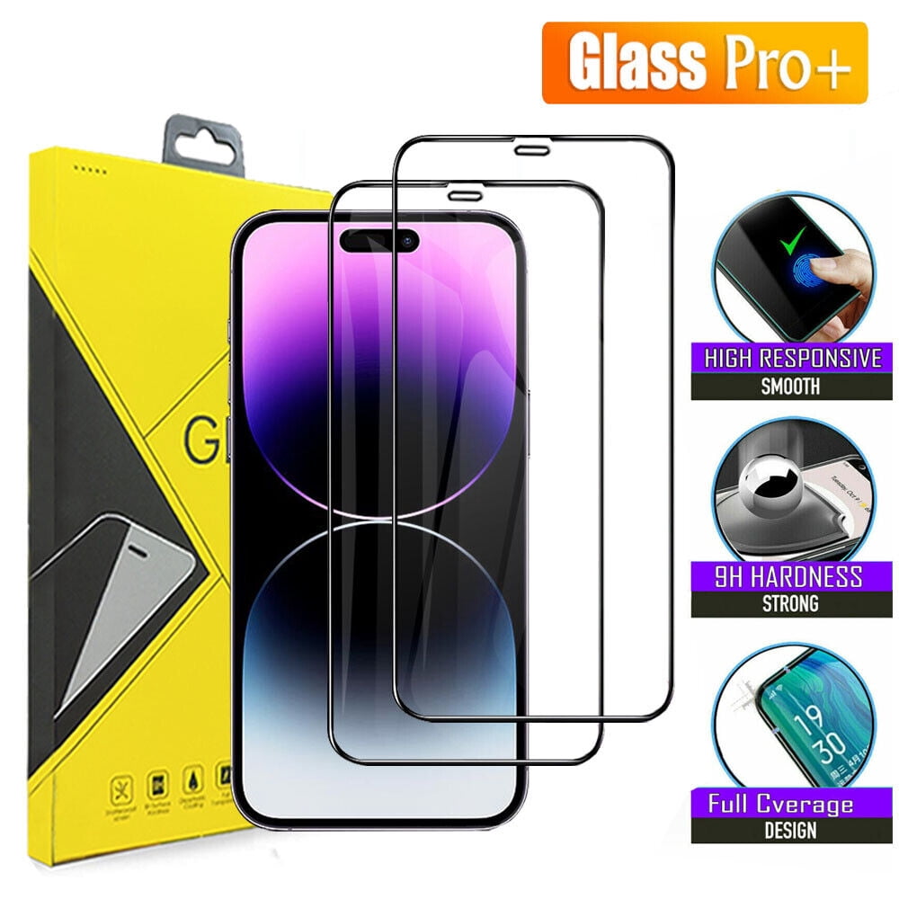 2 Pack iPhone 15 Pro Max Screen Protector 6.1 Inch, 9H Anti Spy Dark Tempered Glass Screen Protector for iPhone 15 Pro Max, Easy Installation, Bubble Free