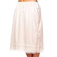 thumbnail image 1 of PENGXIANG Jupon Demi-Long Taille pour Femmes sous Robe Jupe Longue Noir et Blanc en Dentelle, 1 of 2