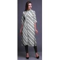 thumbnail image 2 of Bimba Printed Button Down Straight Tunic Dresses For Women Kurti Medium, 2 of 6