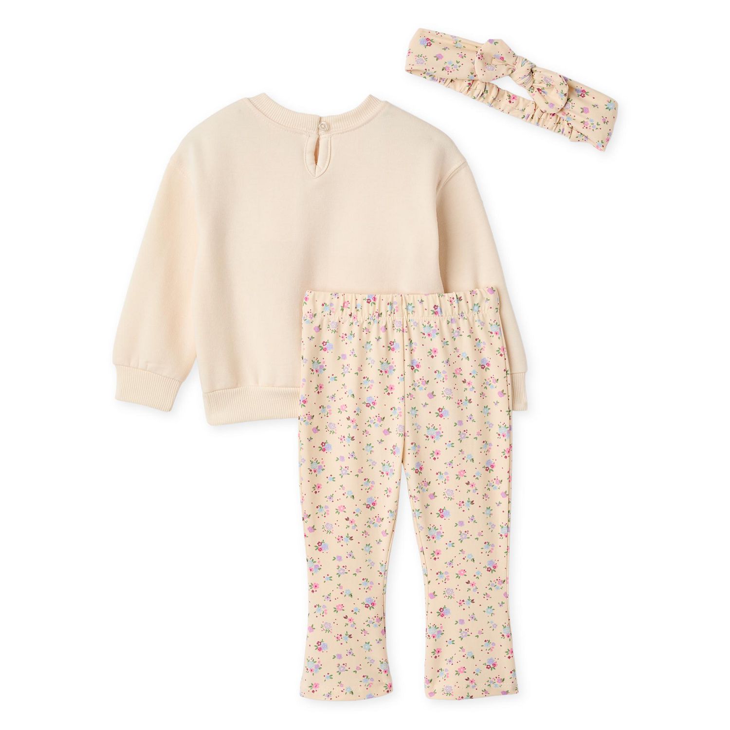 Ensemble 3 pièces en molleton Btween pour bébés filles
