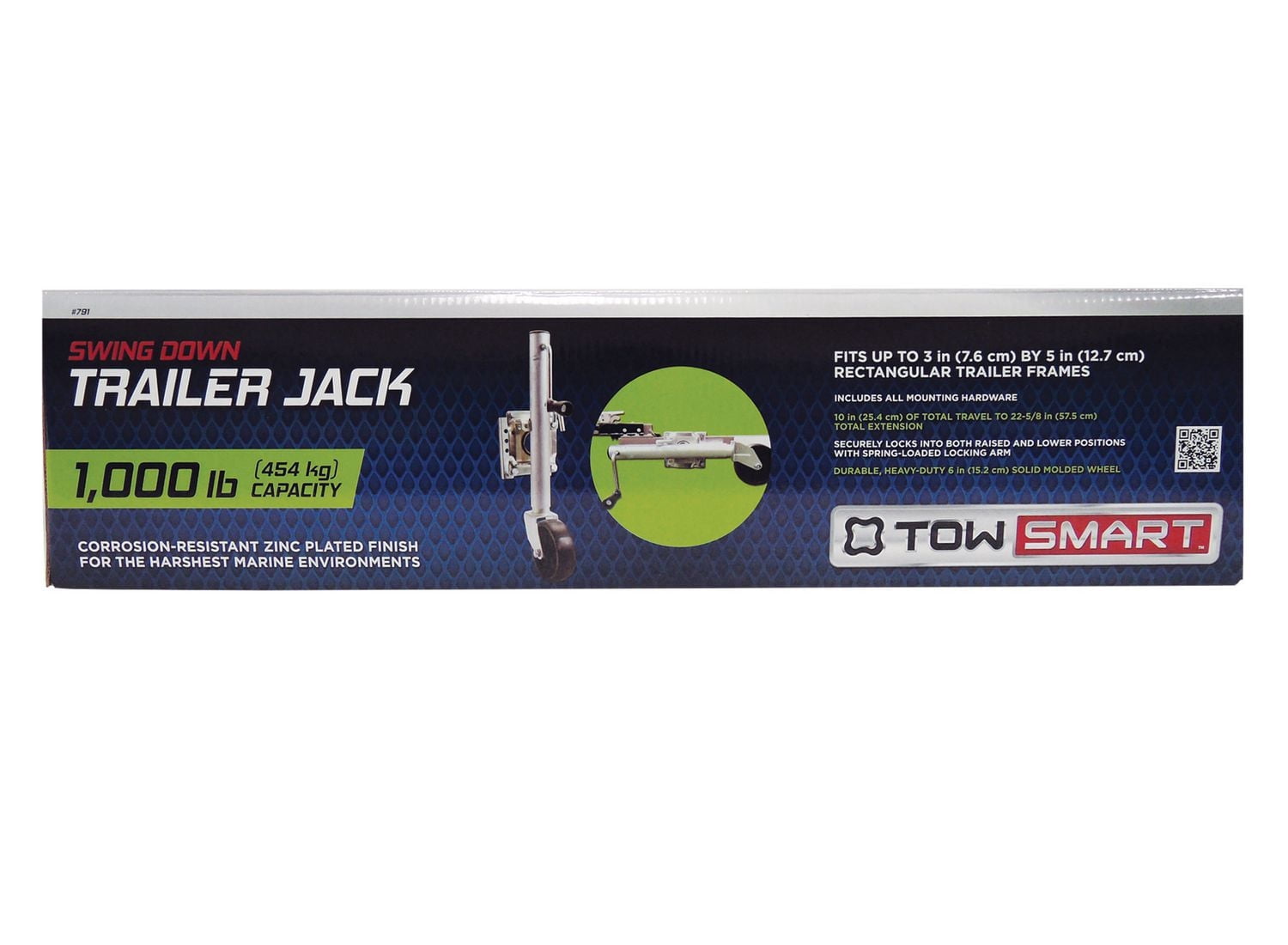 Marine Swivel Swing Down Trailer Jack 1000 lb