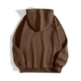 thumbnail image 3 of LUOGENLI Chandails à Capuche pour Hommes, Chandail à Enfiler, Travail, Los Angeles, Hommes, Femmes, Lettrage Graphique, Imprimé, Col Rond, Manches Longues, Chandail, Hauts, Chandails à Capuche pour Hommes, Noir, Café, Taille TG, 3 of 5