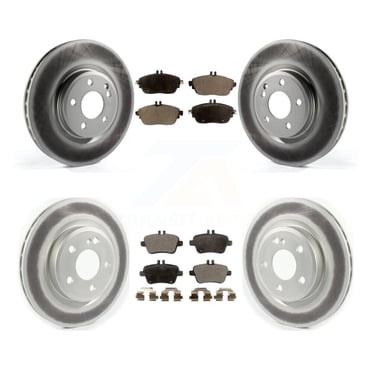 Transit Auto Front Rear Coated Disc Brake Rotors and Semi-Metallic Pads Kit for Car Mercedes-Benz GLA250 CLA250 INFINITI QX30 KGF-102127