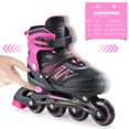 thumbnail image 4 of Patins en Ligne Ajustables avec Roues Lumineuses pour Enfants Garçons Filles Dames, 4 of 8