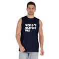 thumbnail image 1 of Inkmeso Printed Graphic World Okayest Dad€ T-Shirt For Mens Best Daddy Ever Gift T-Shirt, 1 of 7